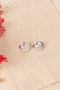 Heliophilia Silver Pendientes de Plata con Cuerpo de Metal Plateado